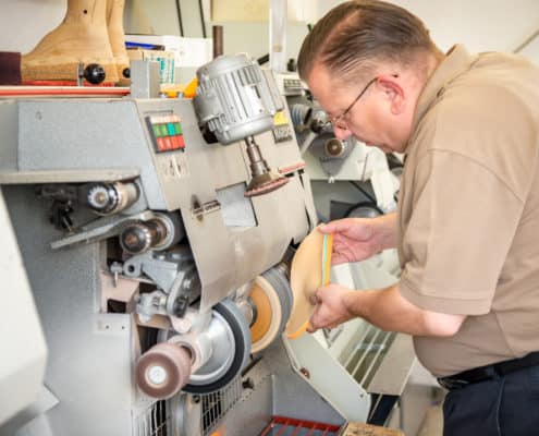 Einlagenproduktion in der hauseigenen Werkstatt